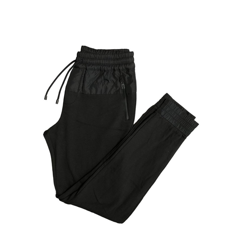 Canali Pants Mens 48 Black Edition Jogger Elastic Waist Ankle Cuff Activewear